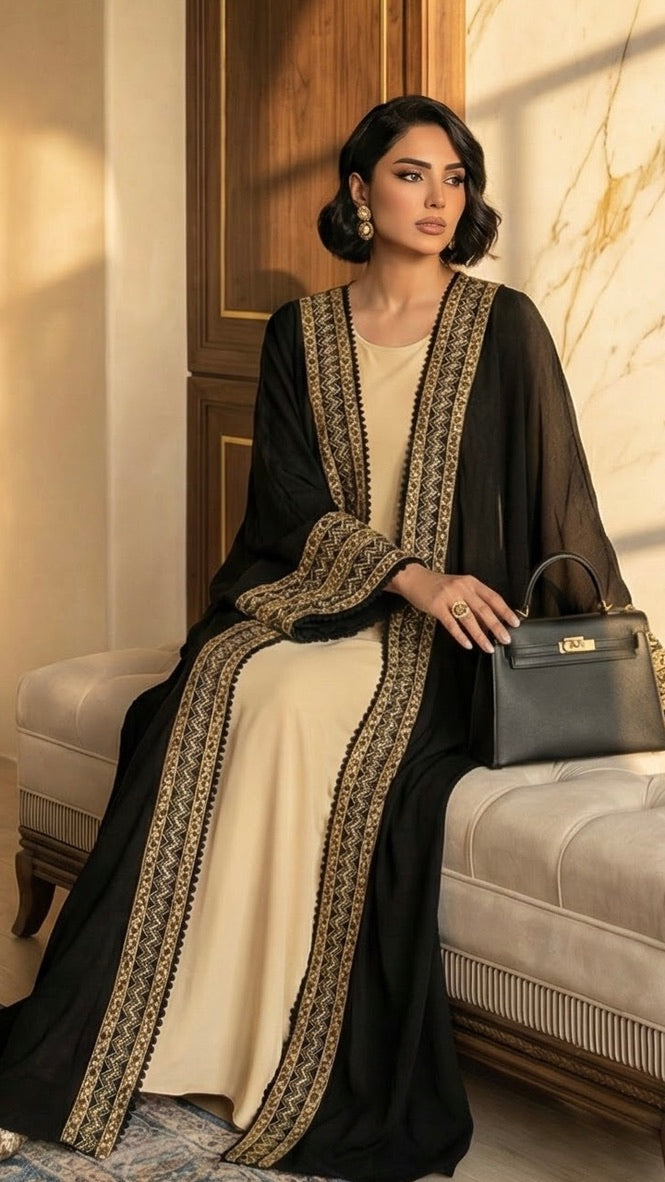 Noir Royale Bisht Set