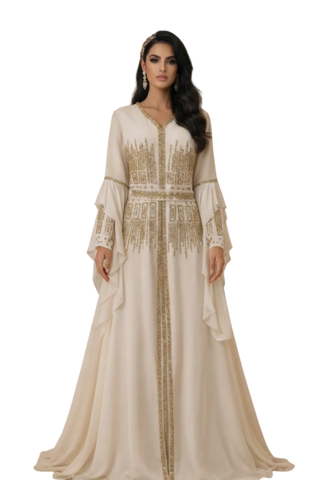 Embellished Kaftan Dress