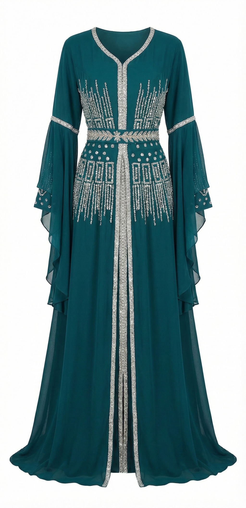 Embellished Kaftan Dress