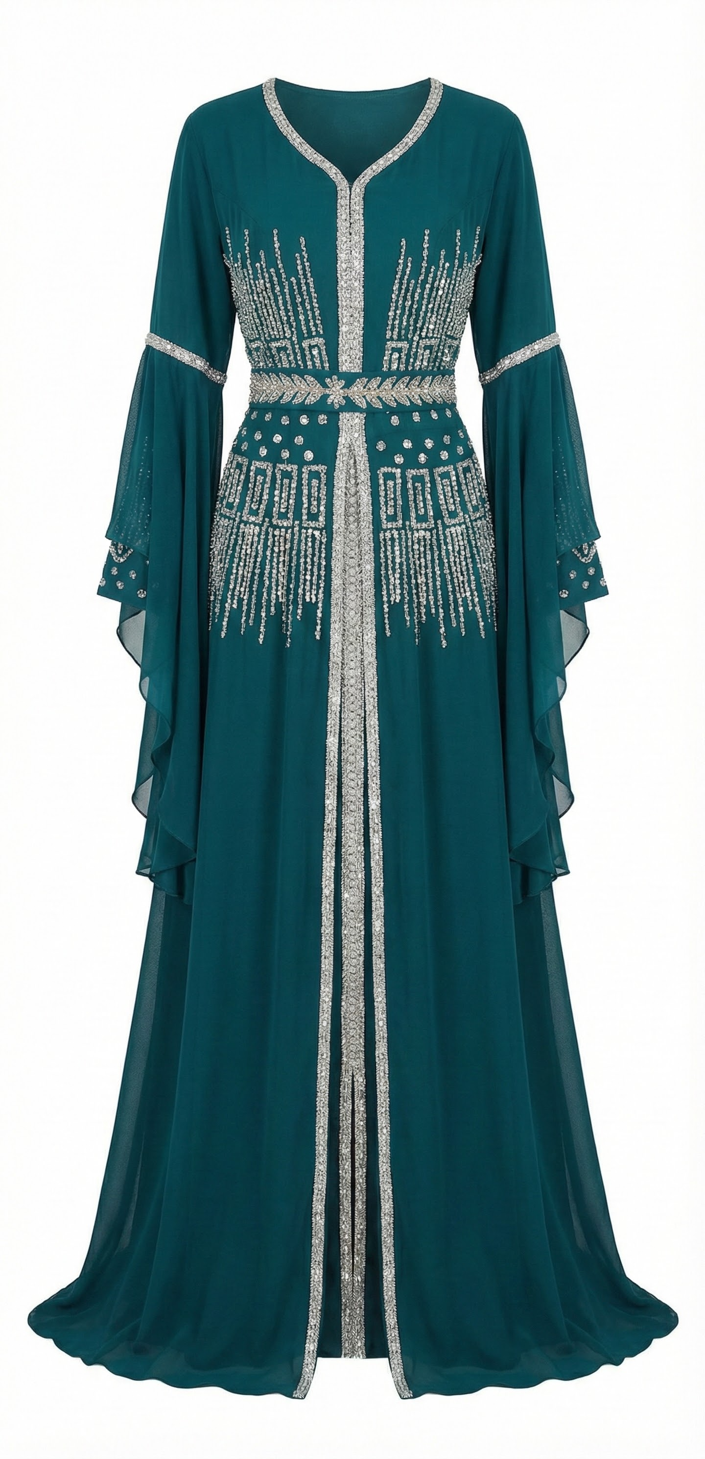 Embellished Kaftan Dress