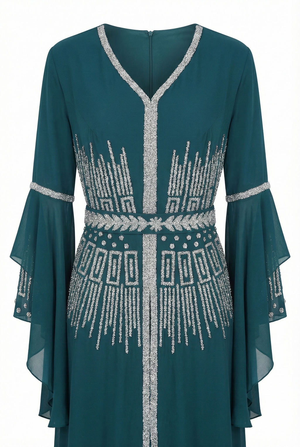 Embellished Kaftan Dress
