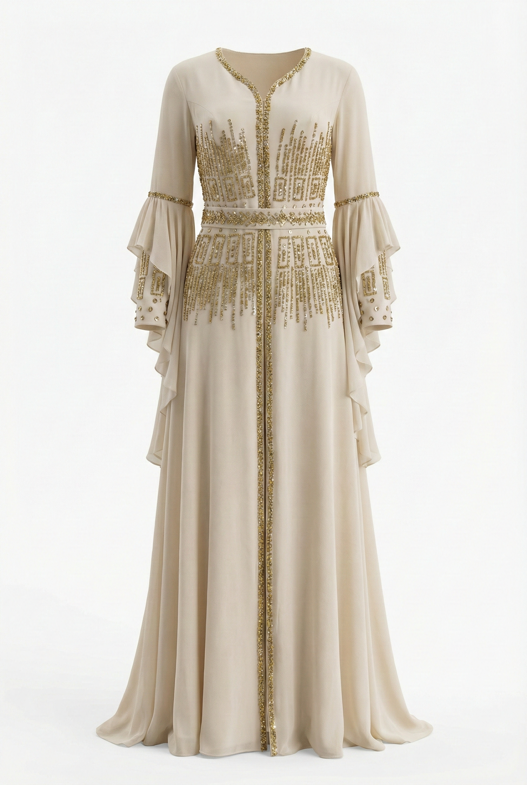 Embellished Kaftan Dress