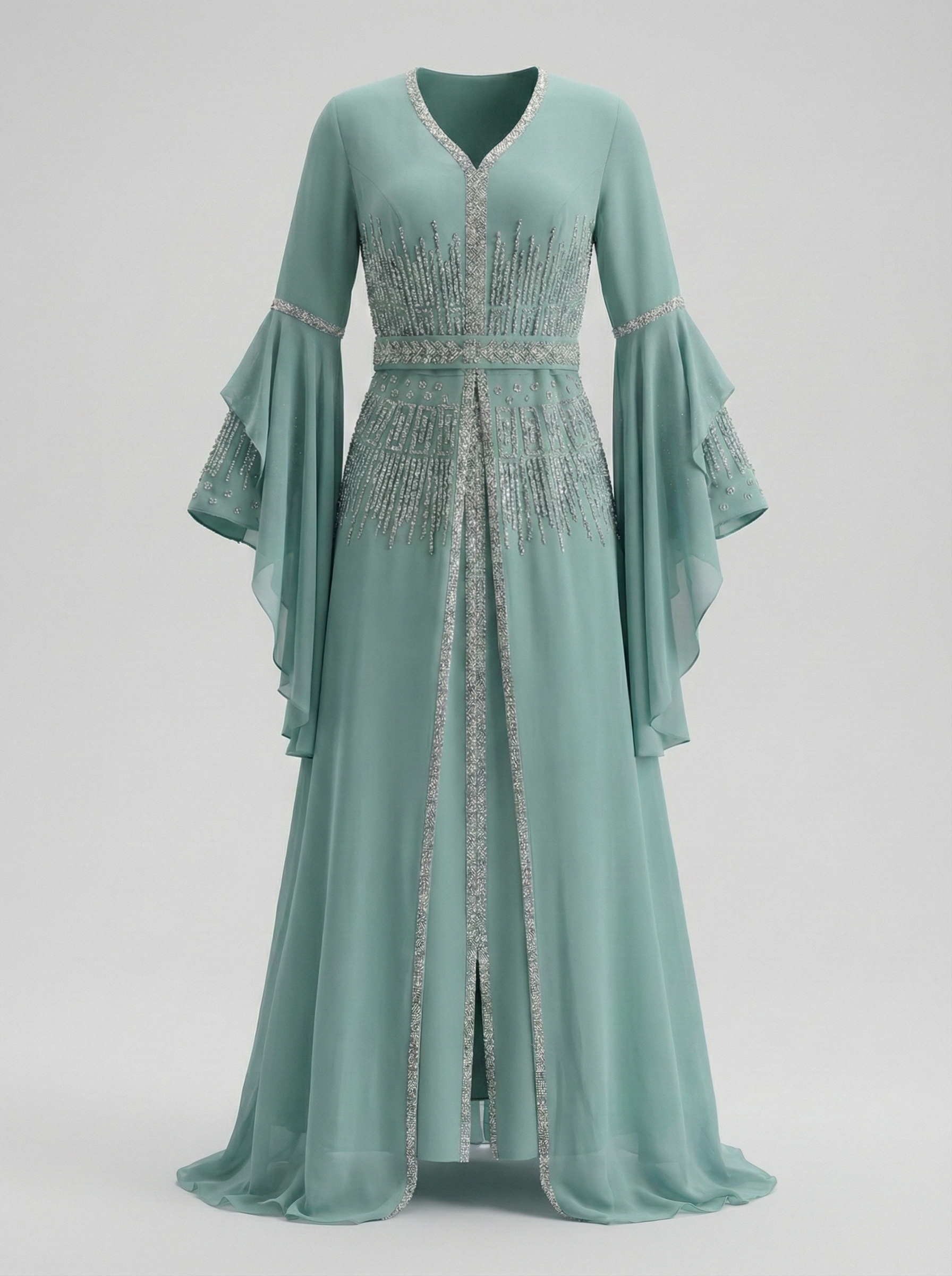 Embellished Kaftan Dress