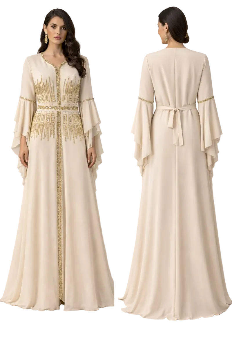 Embellished Kaftan Dress